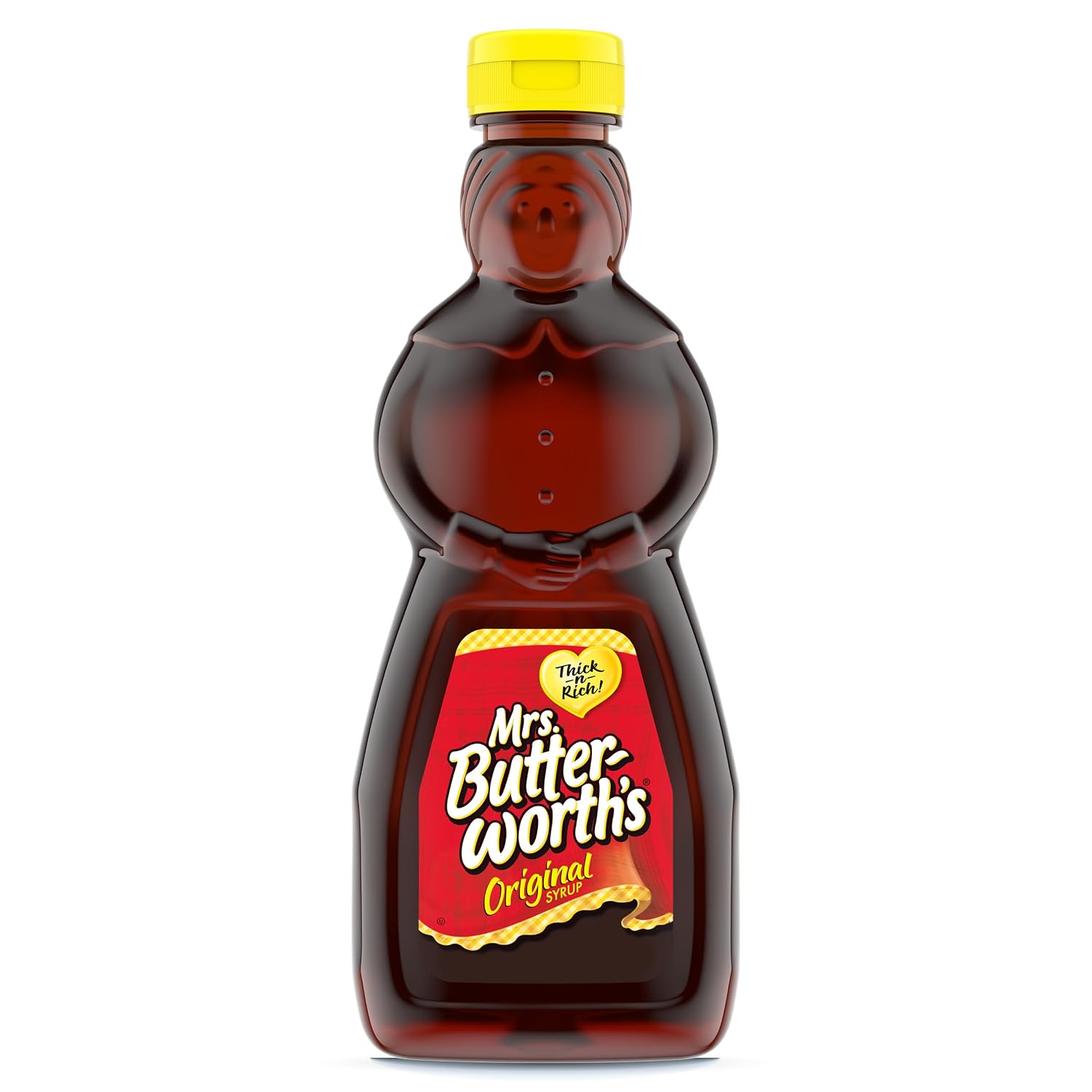 Mrs. Butterworth's Original Thick and Rich Pancake Syrup, Maple Flavored Syrup for Pancakes, Waffles and Breakfast Food, 248 Fl Oz Bottle