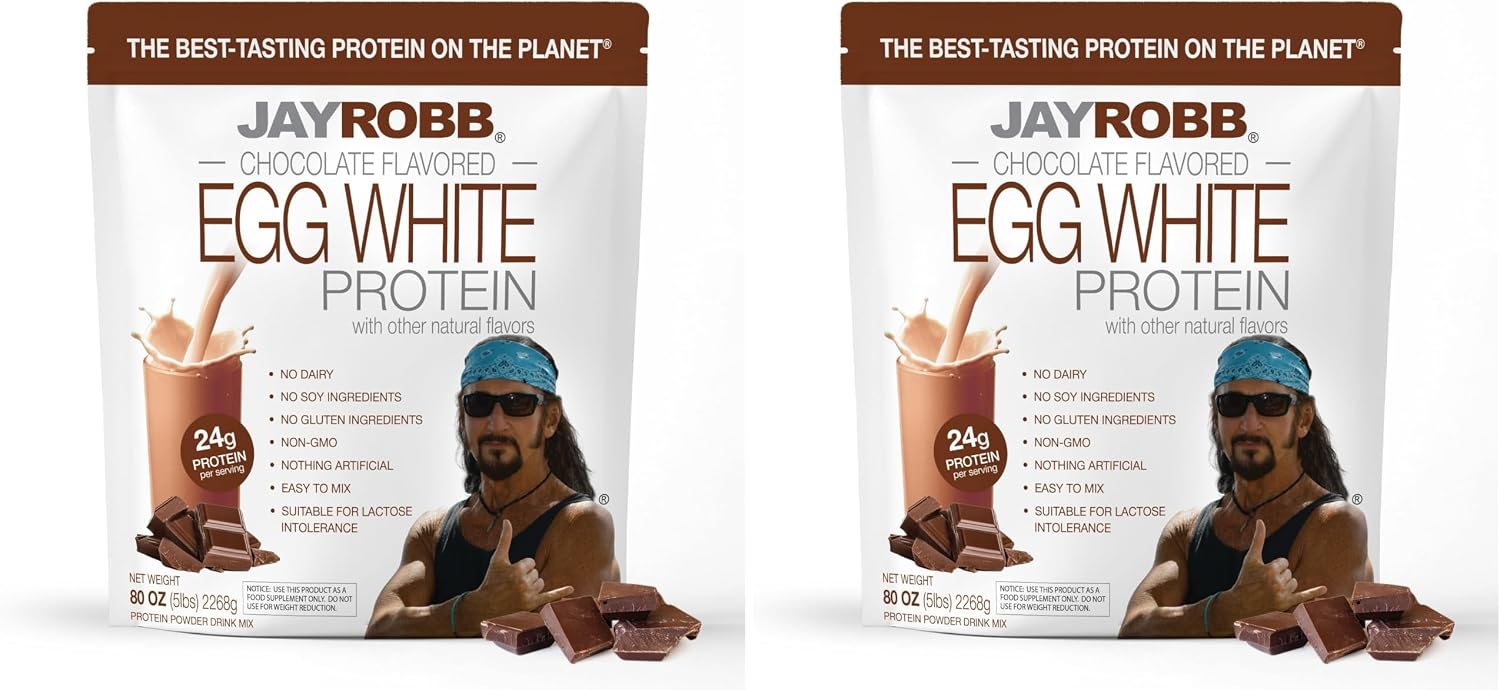 JAYROBB Vanilla Egg White Protein 24 oz, 1.5 Pound Bag