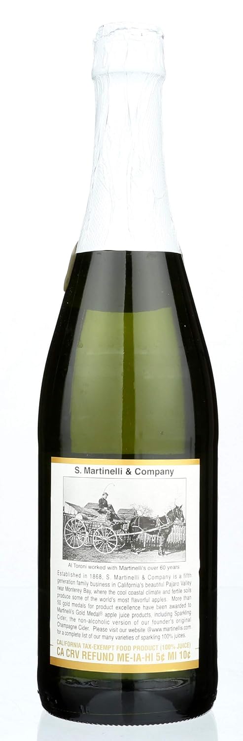 Martinelli's Organic Sparkling Apple Grape 25.4 Fl Ounce