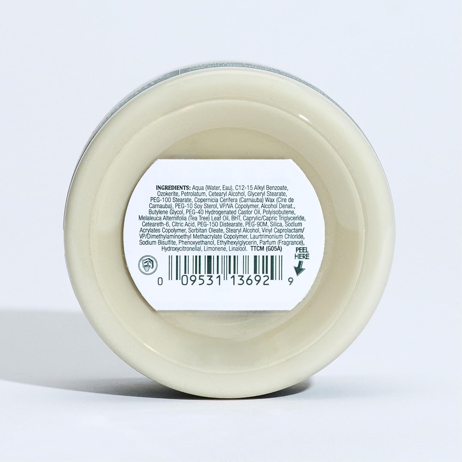 Tea Tree Shaping Cream, Hair Styling Cream, Long-Lasting Hold, Matte Finish, For All Hair Types