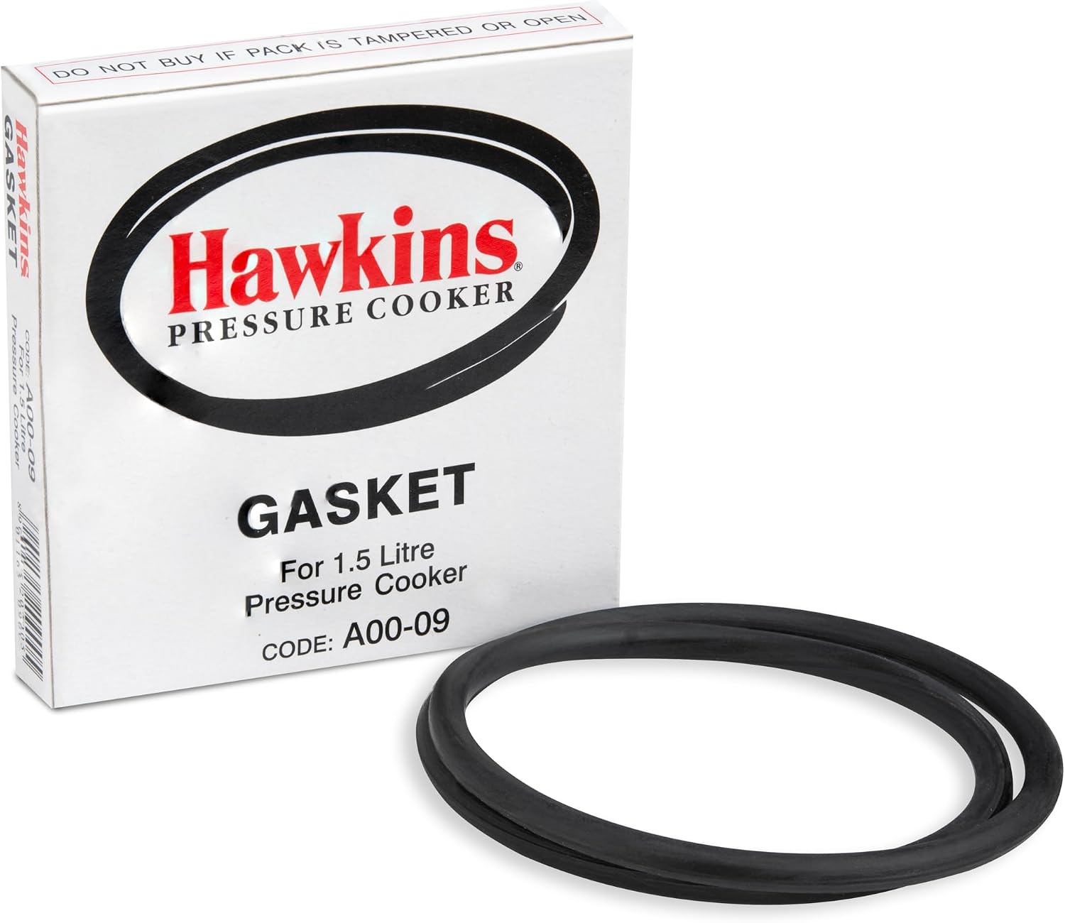Hawkins Ruuber Gasket for all 1.5 Litre Pressure Cooker (Black, Small)