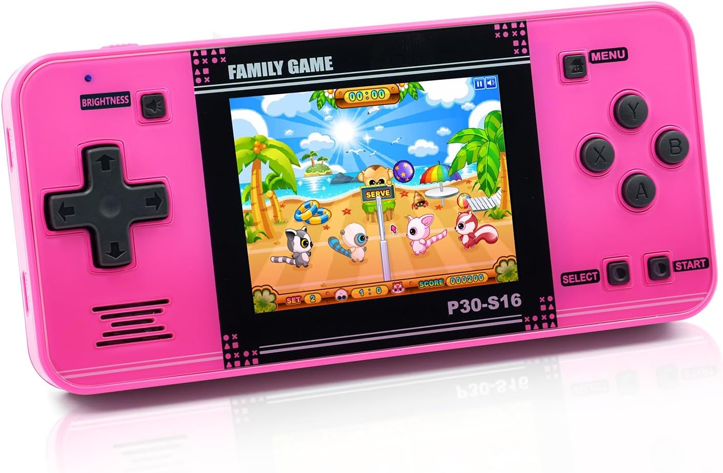 Handheld Game for Kids -Preloaded 220 Retro Video Games, Portable Gaming Player with Rechargeable Battery 3.0" LCD Screen, Mini Arcade Electronic Toy Gifts for Boys Girls (Blue)