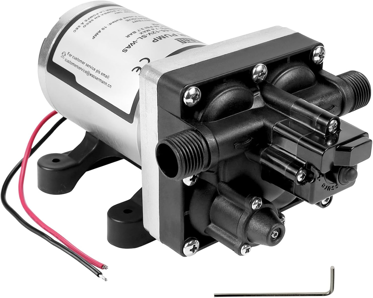 RV Water Pumps 115V AC Pressure Pump with Pressure Switch, Self-priming Water Pump 4.0GPM 45PSI, Fresh Water Pump for RV, Kitchen Barthroom Camping Marine Yacht Garden Diaphragm Pump115volt