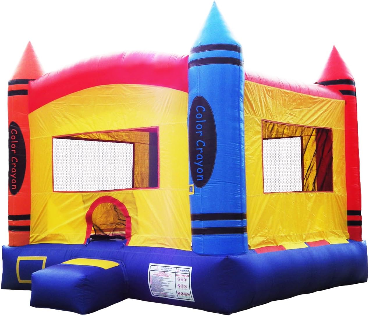 JumpOrange 14x14ft Safari Commercial Grade 15oz PVC Bounce House