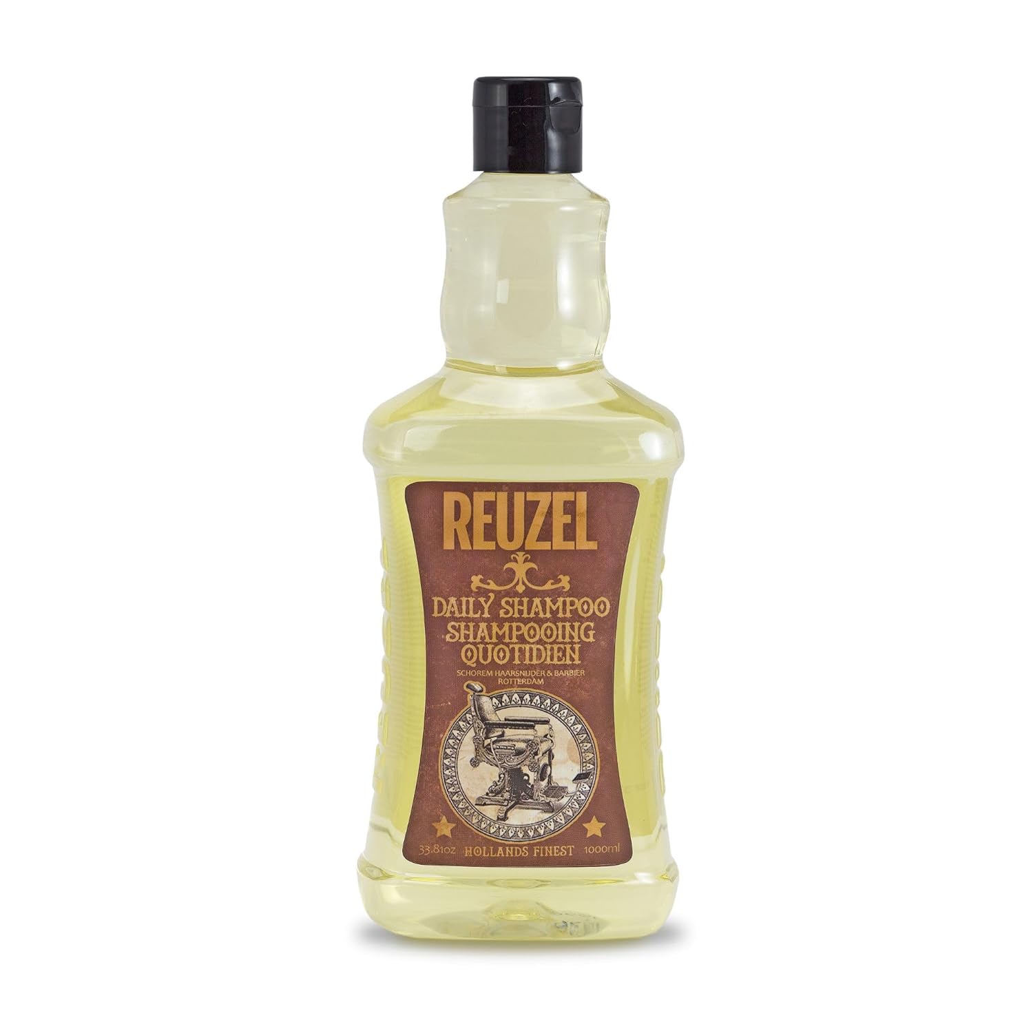 Reuzel Daily Shampoo, Cleanses Hair and Scalp, 33.81 oz | Gentle Cleansing and Scalp Balancing. T4 Tonic Blend with Witch Hazel, Nettle, Rosemary and Horsetail. Vegan.