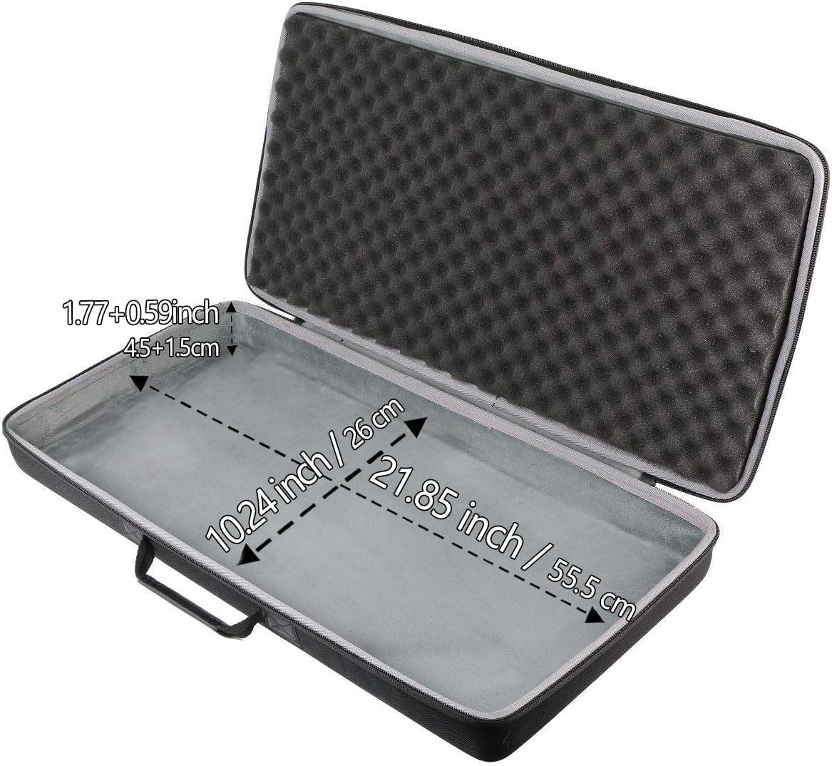 co2CREA Hard Case for Numark Mixtrack Pro 3 / Platinum FX DJ Controller | Travel Protective Bag with Handle, Shockproof EVA Carrying Box, Dustproof