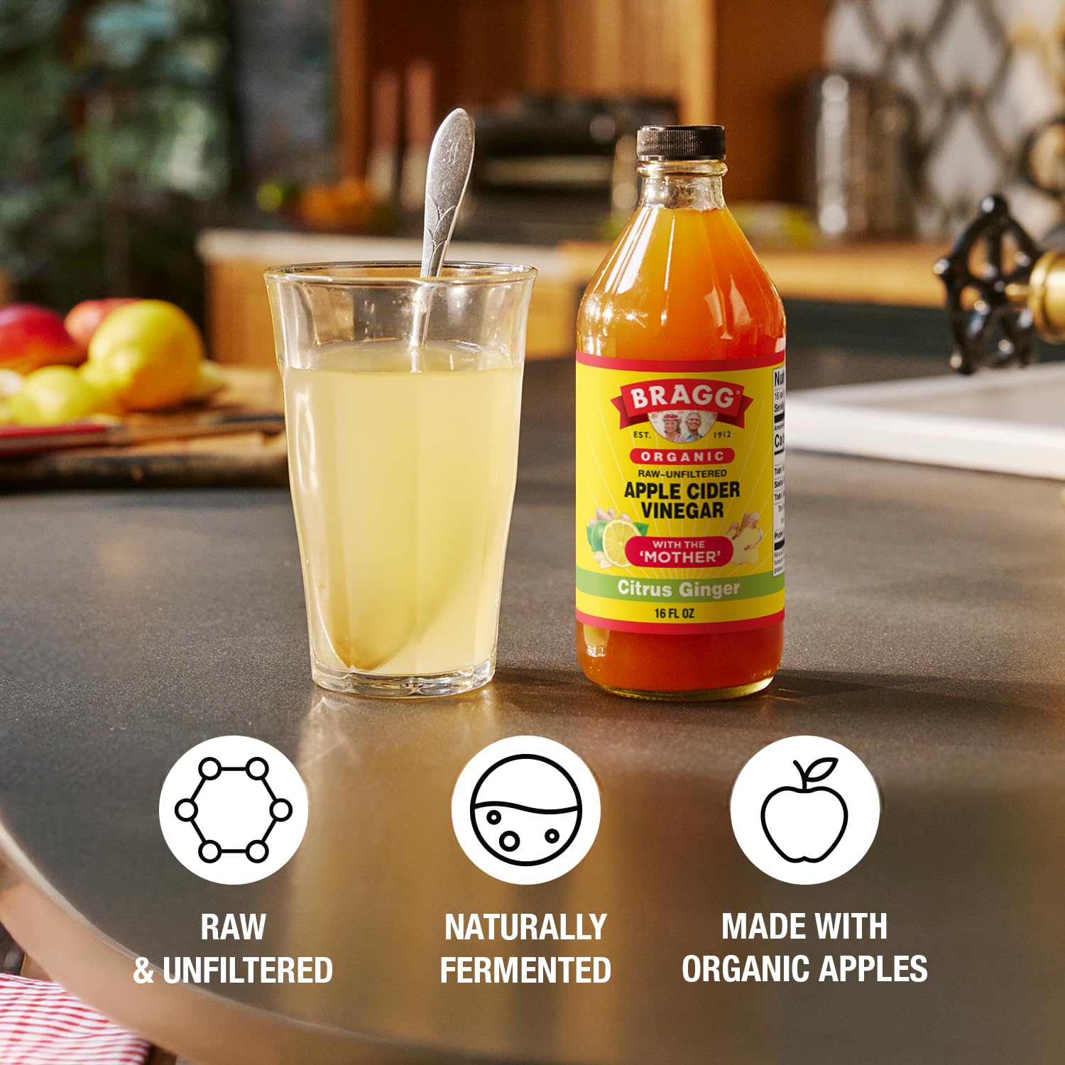 Bragg Organic Apple Cider Vinegar with the Mother - 16 fl oz