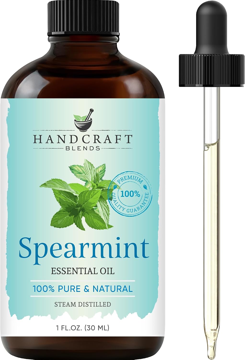 Handcraft Blends Peppermint Essential Oil – Huge 4 Fl Oz – 100% Pure and Natural – Premium Grade Essential Oil for Diffuser and Aromatherapy, Skin, Massage, Candle and Soap Making Fragrance