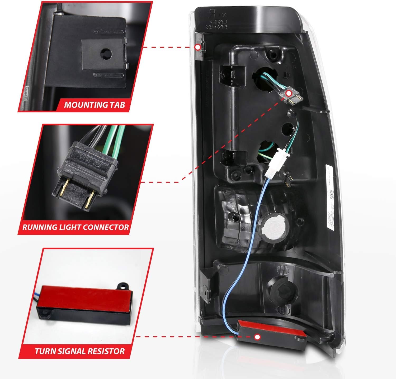 ANZO USA 311333 Taillamps Fits Chevrolet Silverado 1500