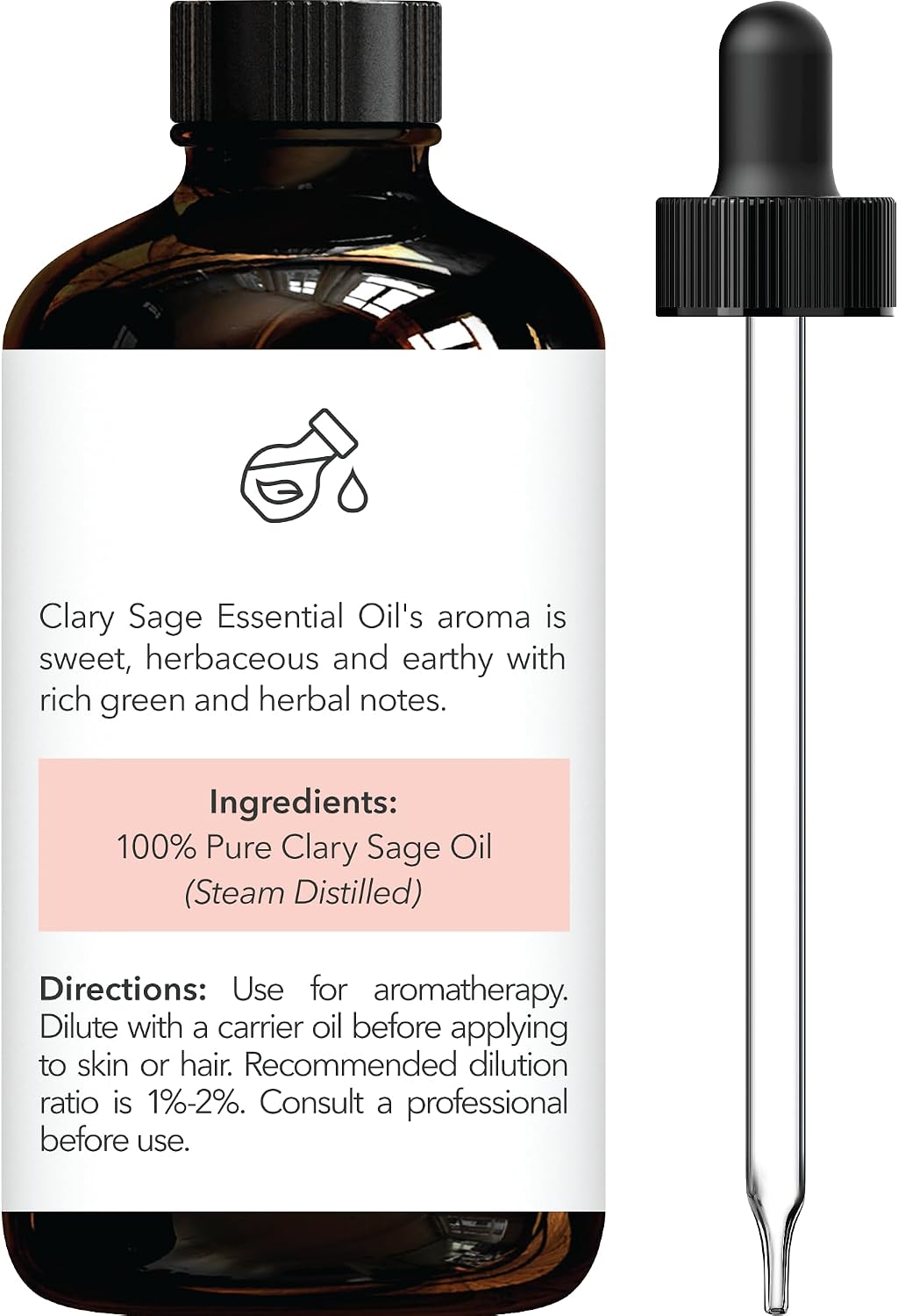 Brooklyn Botany Peppermint Essential Oil - Huge 4 Fl Oz - 100% Pure and Natural - Premium Grade with Dropper - for Aromatherapy and Diffuser