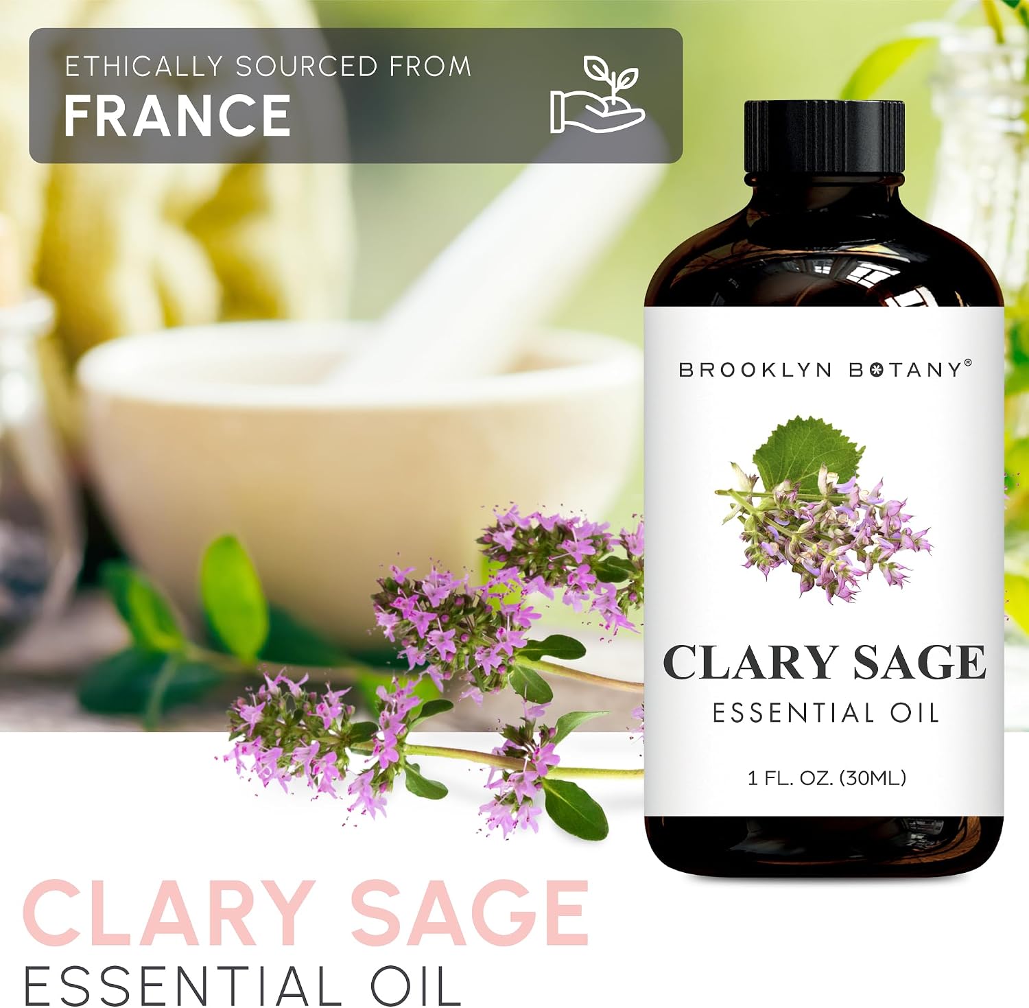 Brooklyn Botany Peppermint Essential Oil - Huge 4 Fl Oz - 100% Pure and Natural - Premium Grade with Dropper - for Aromatherapy and Diffuser