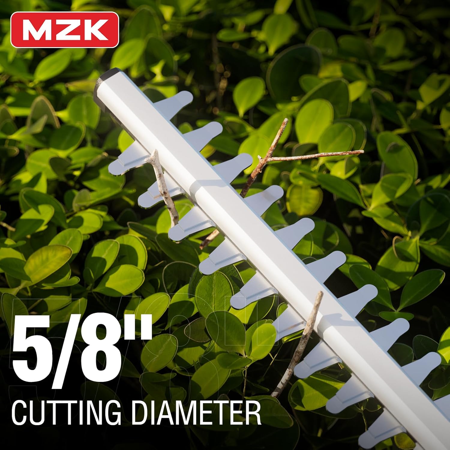 MZK 20V 22-Inch Cordless Hedge Trimmer with 2 x 4Ah Batteries