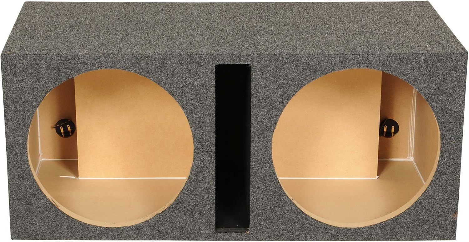 Rockville RDV15 Dual 15" Vented Car Subwoofer Enclosure Sub Box, 2.4 Cu Ft