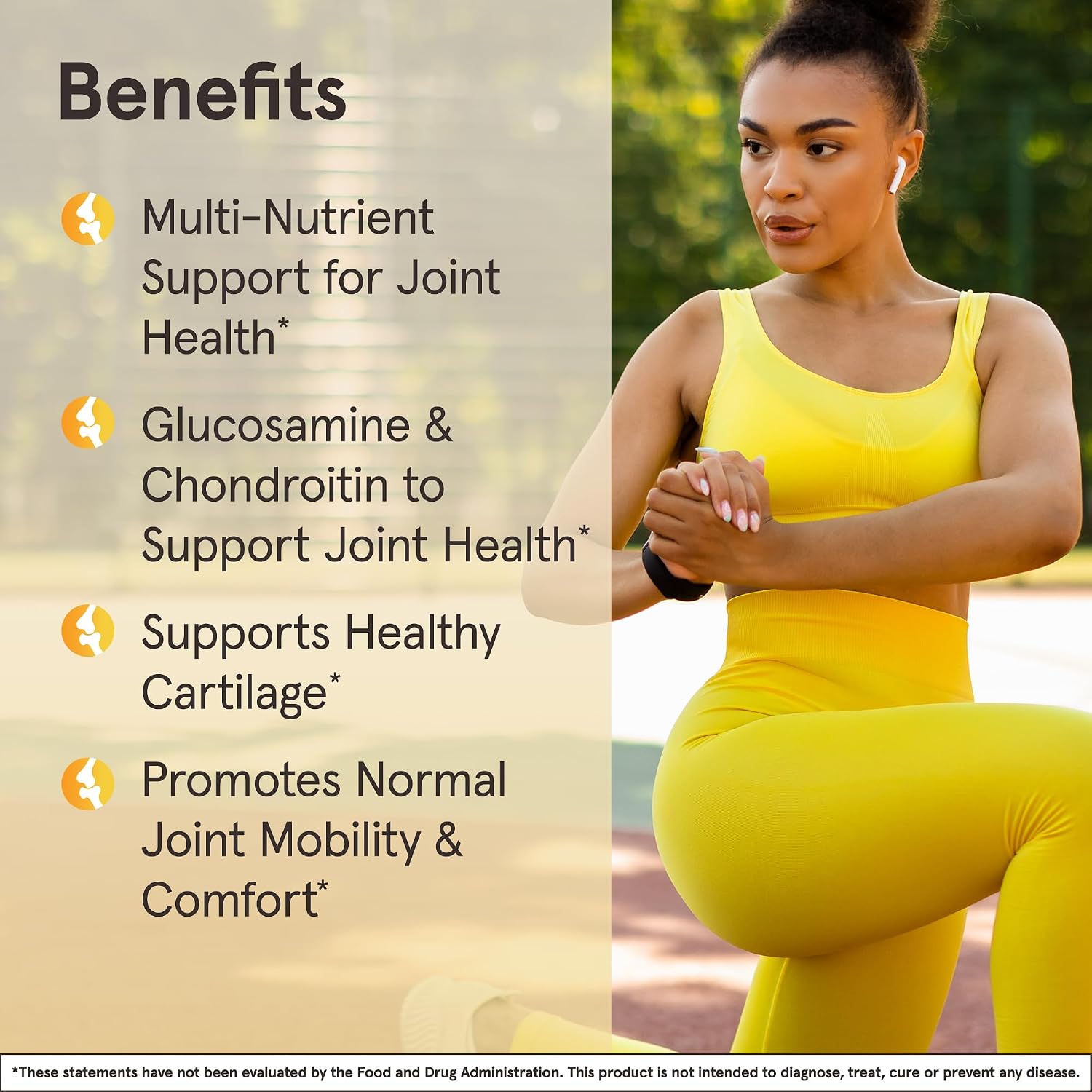 Jarrow Glucosamine, Chondroitin, and MSM, 120 Capsules | Joint Support Supplement With Vitamin C And Manganese, Bone & Joint Health, 120 Capsules, 30 Day Supply