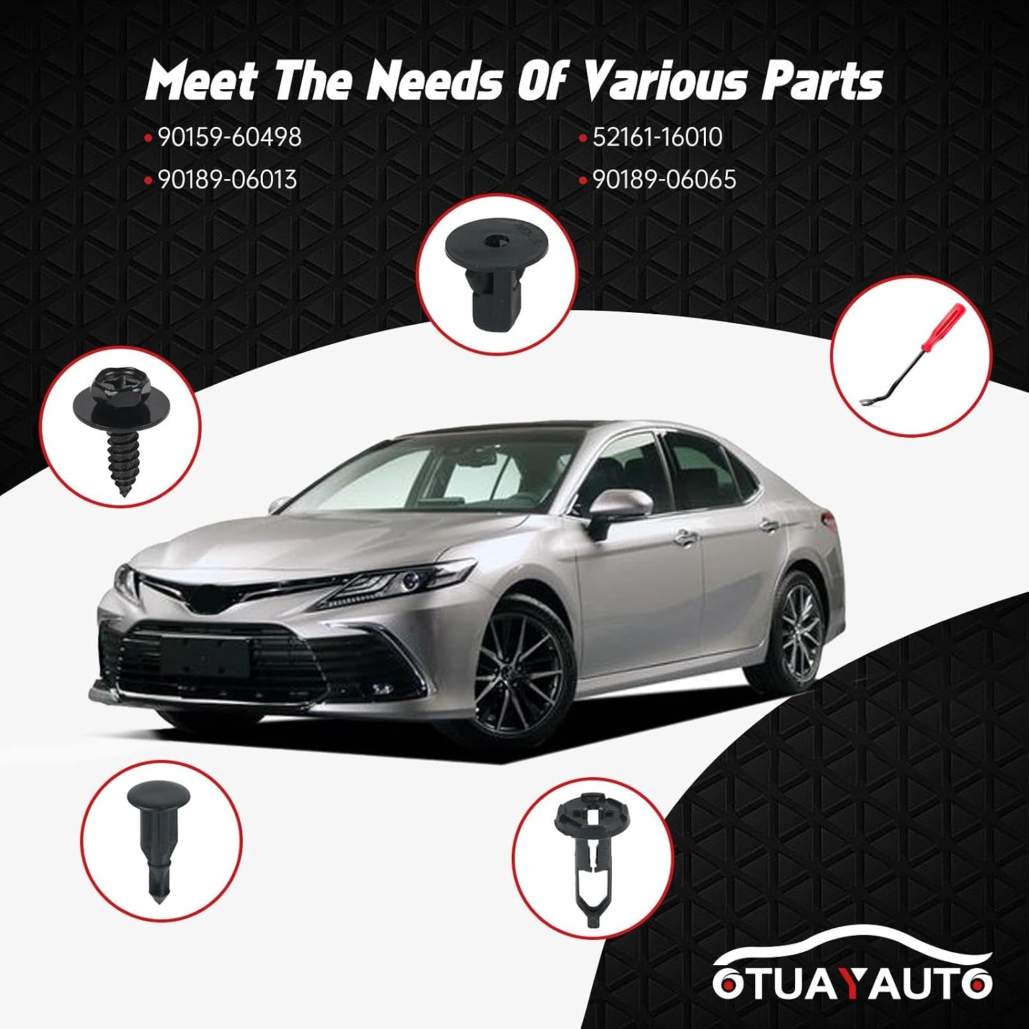 OTUAYAUTO 245 PCS Fender Clips Car Clips Bumper Plastic Rivets
