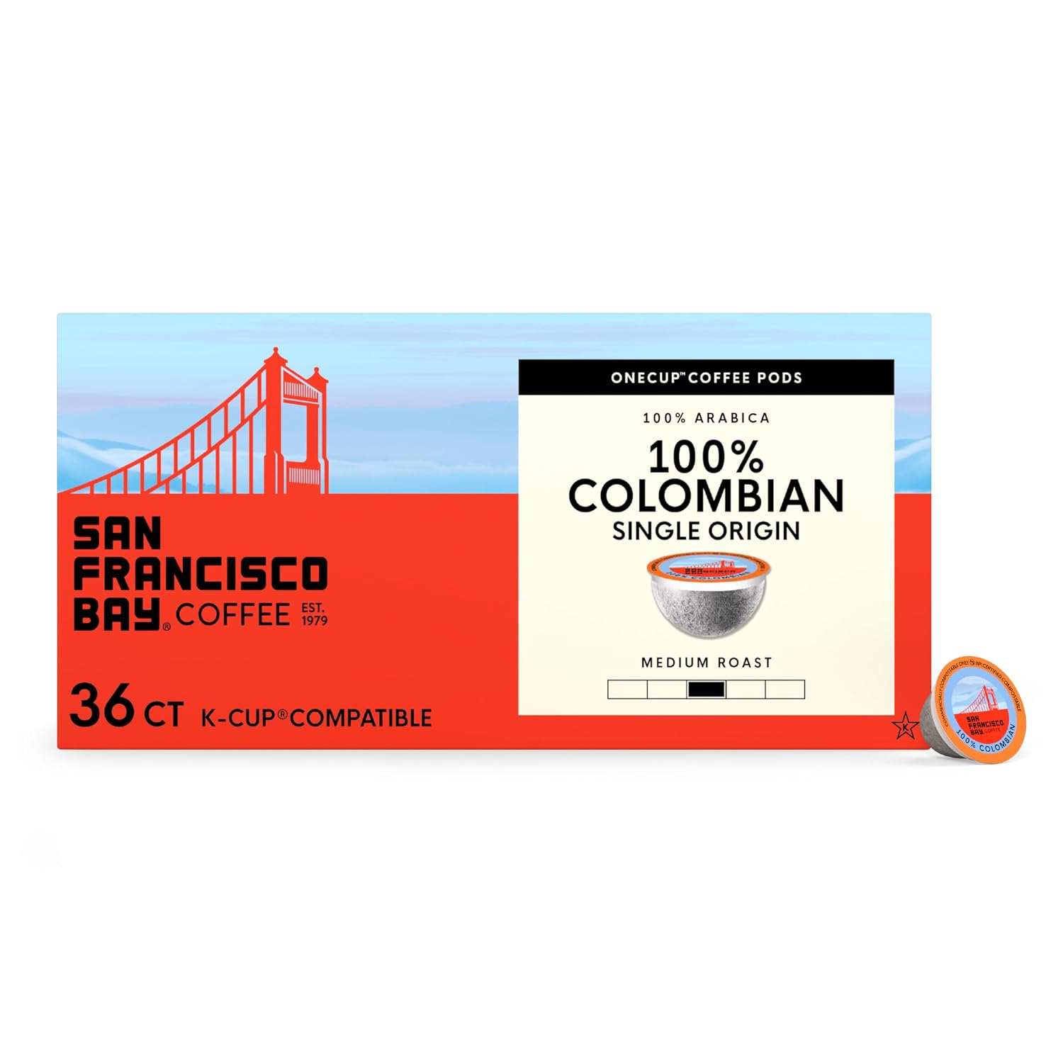 San Francisco Bay French Roast K-Cup Compatible Coffee Pods, 36 ct
