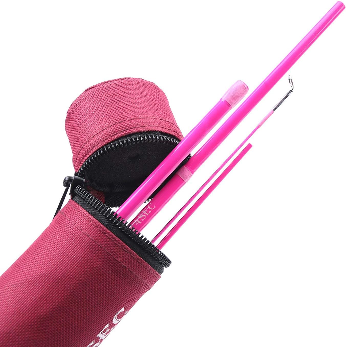 Maxcatch Women's Elegant Pink Fly Fishing Rod: 2/5-weight with Rod Tube