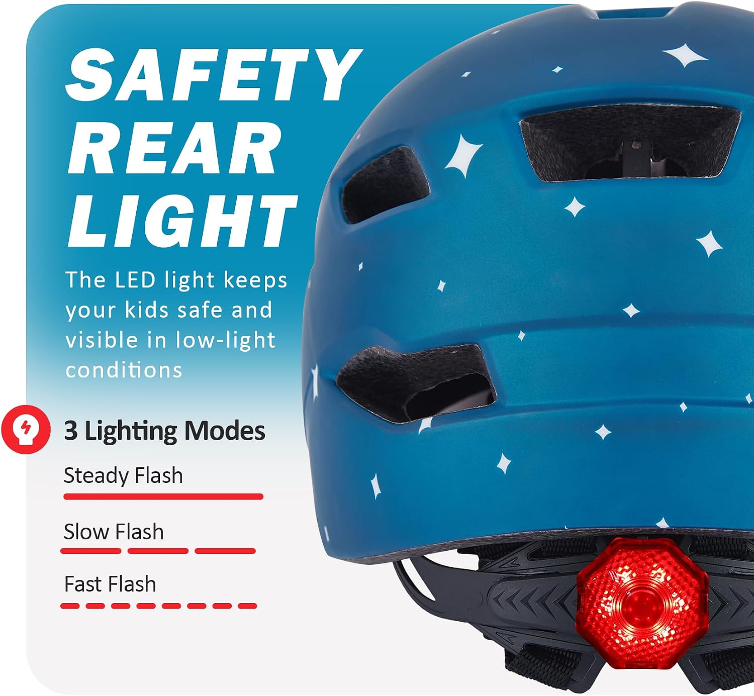 Kids Bike Helmet, Toddler Youth Helmet for Boys Girls, Ages 3-5, 5-8, 8-14