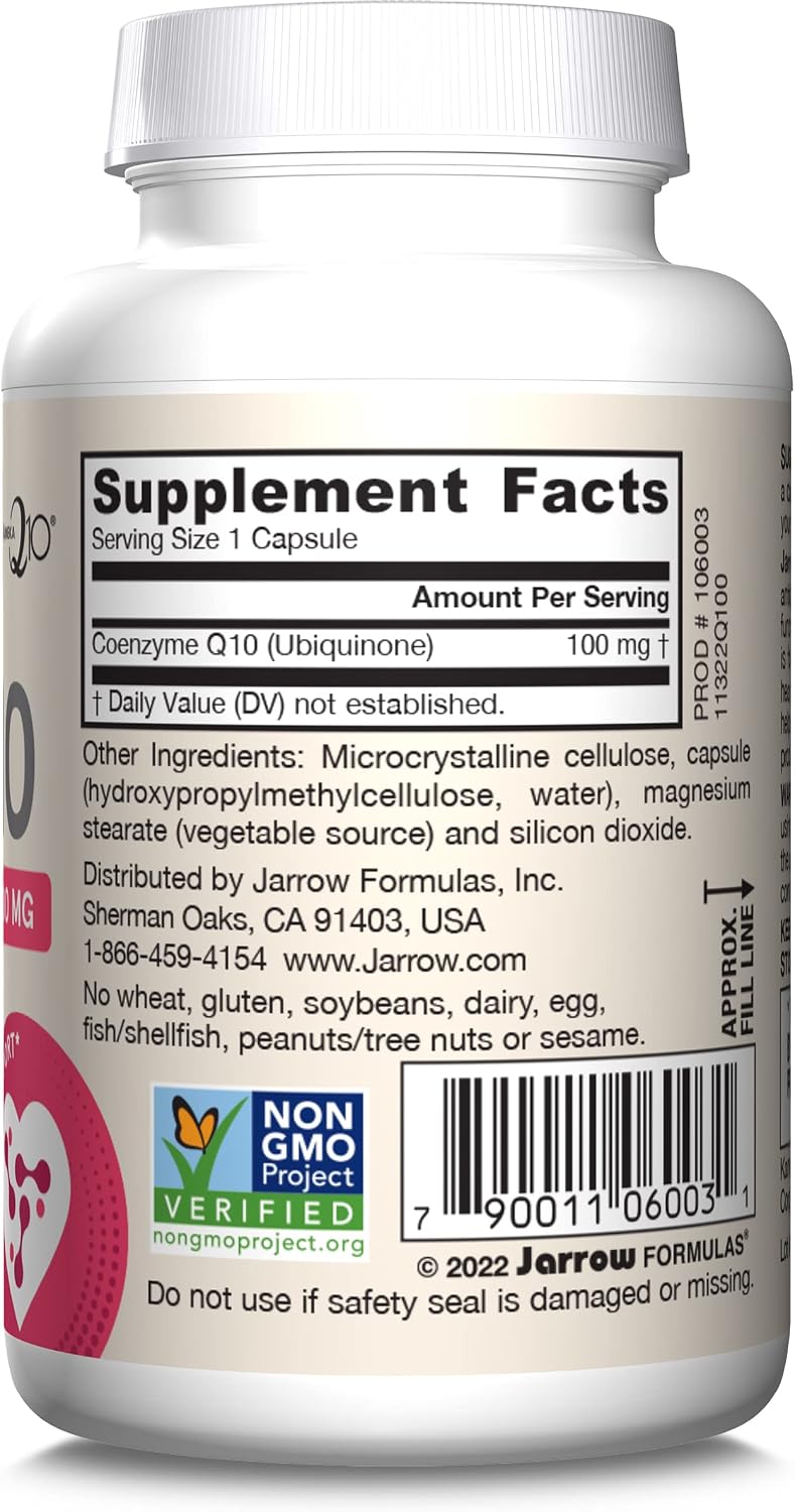 Jarrow Formulas Co-Q10 100 mg - Antioxidant Support for Mitochondrial Health