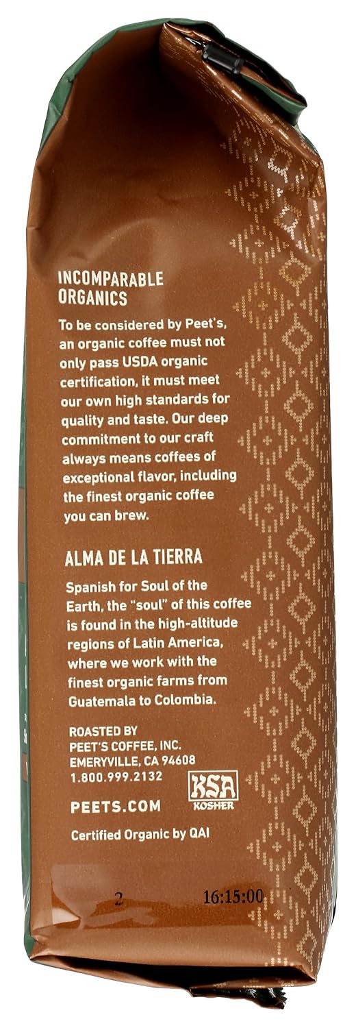 Peet's Coffee, Dark Roast Ground Coffee, 100% Arabica Coffee - Major Dickason's Blend 18 Ounce Bag