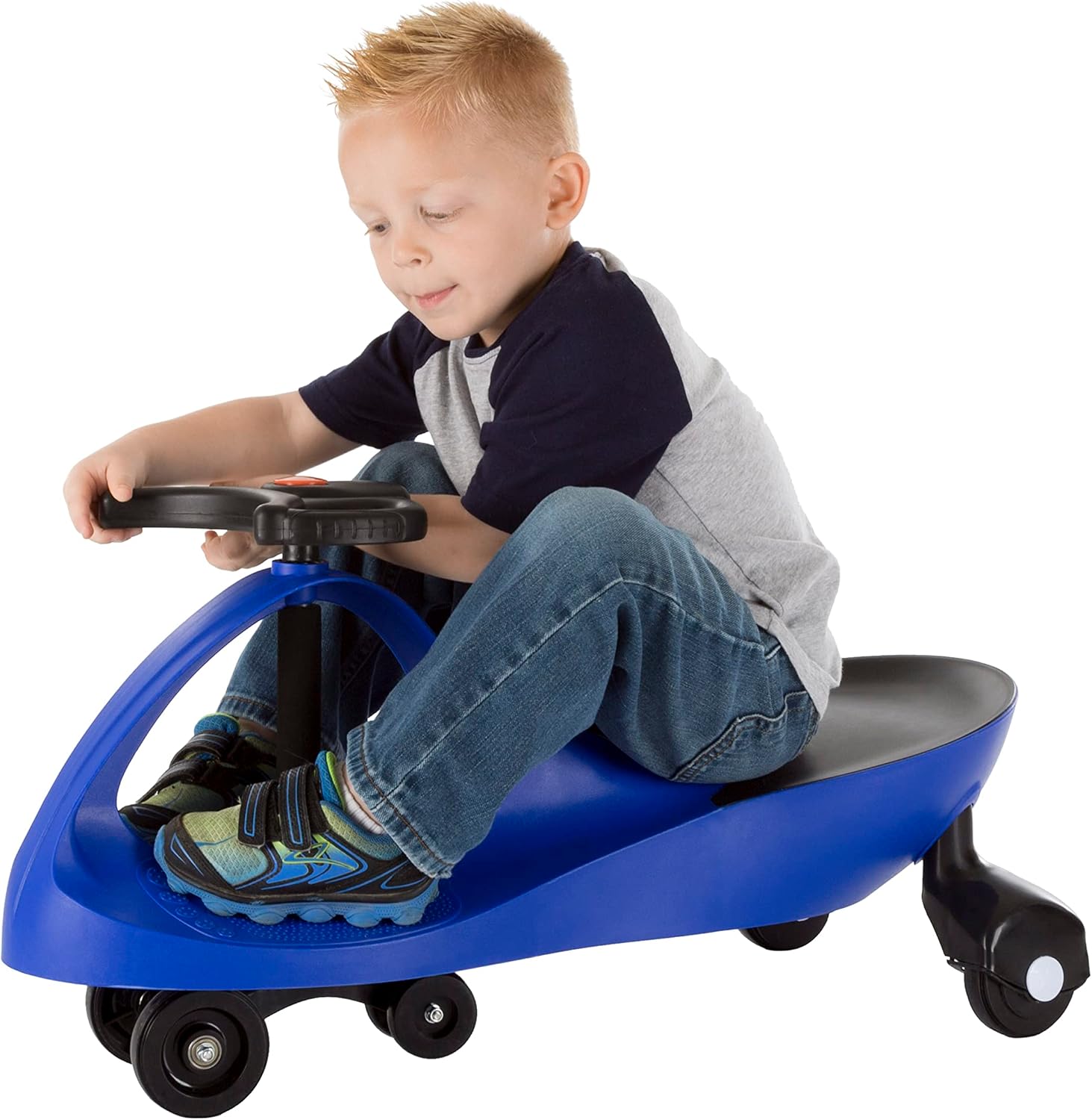 Wiggle Car Ride On Toy - No Batteries, Gears or Pedals - Twist, Swivel, Go - Outdoor Ride Ons for Kids 3 Years and Up by Lil' Rider (Hot Pink)