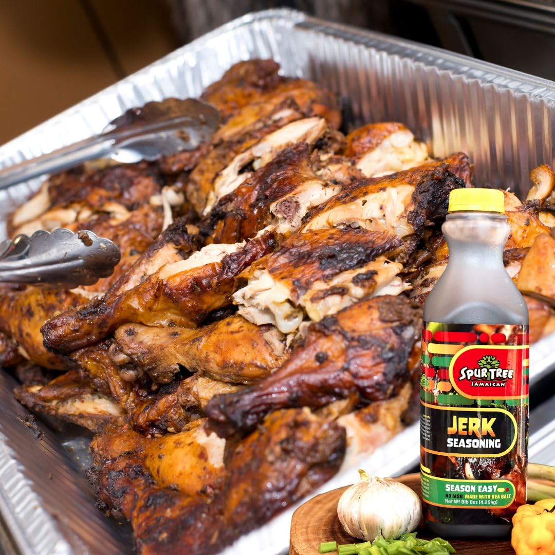 Spur Tree Jamaican Jerk Seasoning, 35 Oz | Authentic Caribbean, Jerk Sauce, All-Natural and Fresh Ingredients