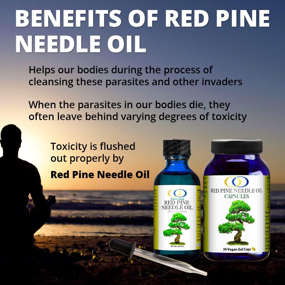 Optimally Organic Red Pine Needle Oil 2oz - Spike-Off- Daily Drops for Extreme Immune Support - BioActive Cell & DNA Support - 1290 Drops - 3 to 7