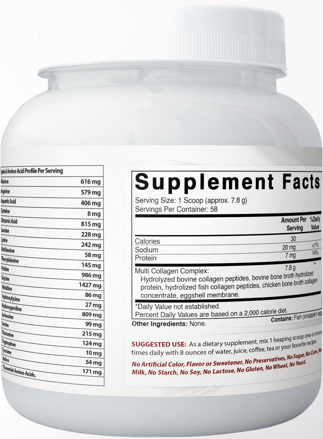 Best Naturals Multiple Collagen Peptides Protein Type I, II III