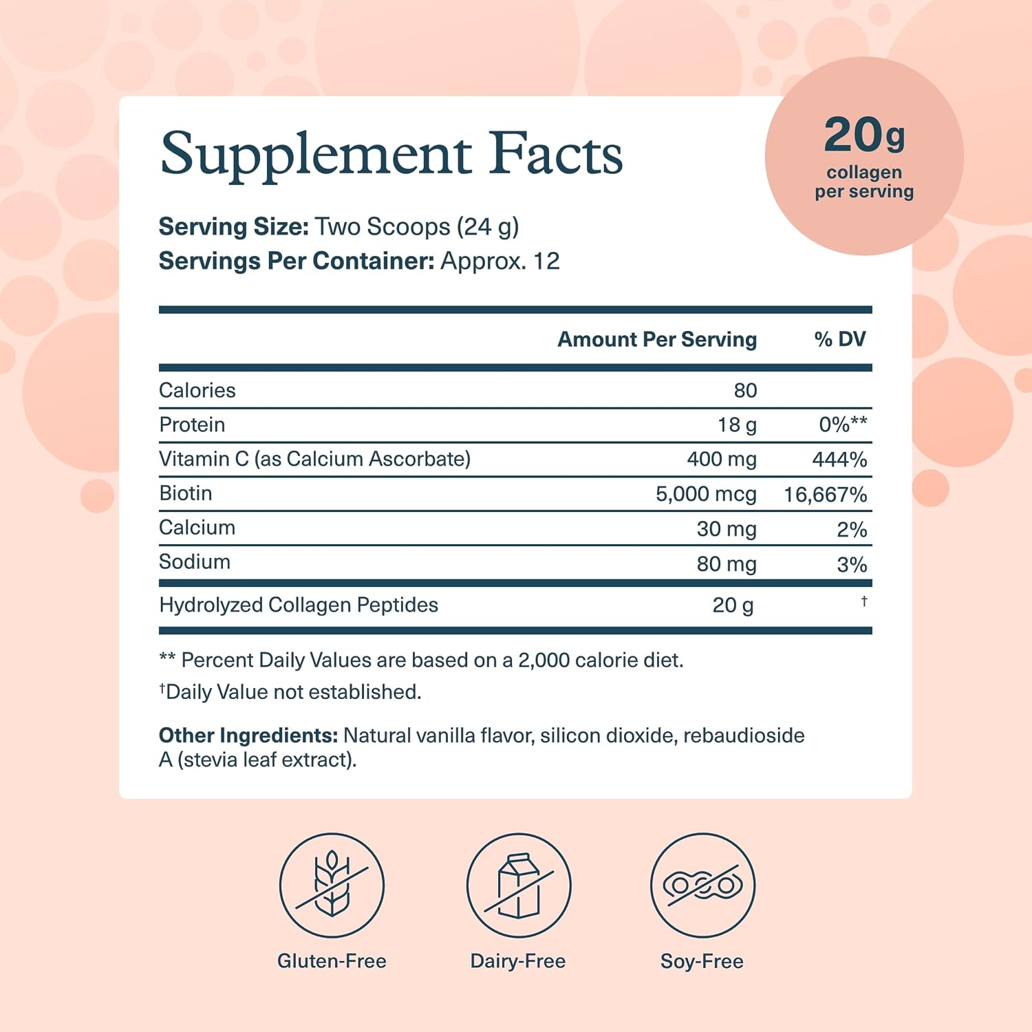 Youtheory Collagen Powder, 20g, Unflavored, 10 oz, 12-Day Supply