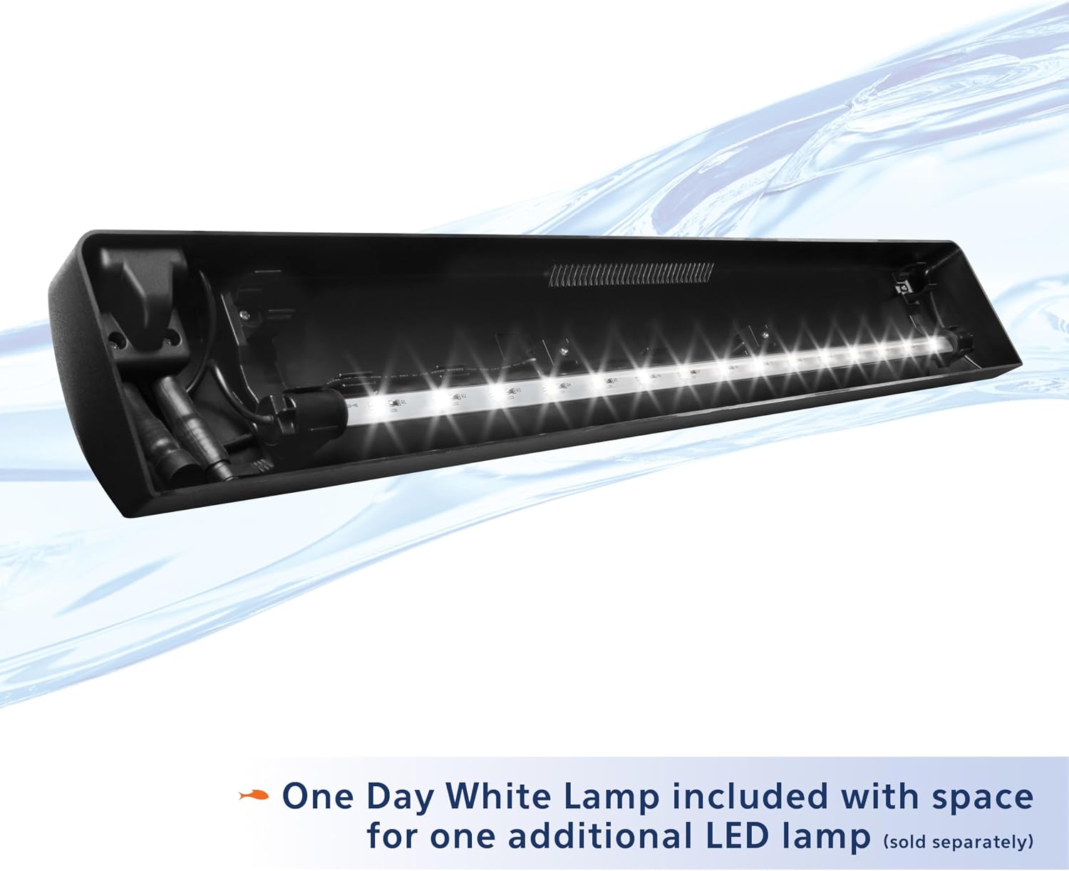 Aqueon LED Fish Tank Aquarium Strip Light Fixture, 24 Inch