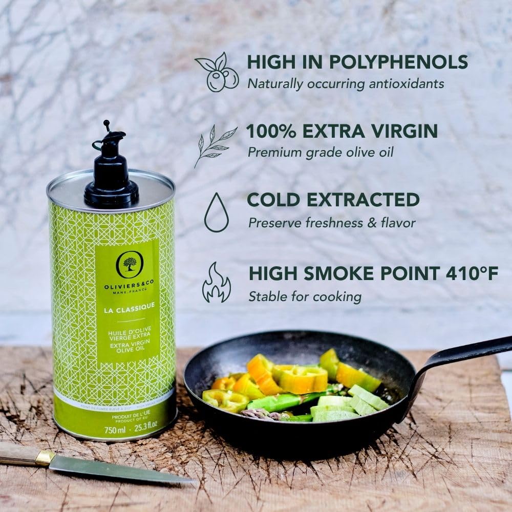 Everyday cooking EVOO - Extra Virgin Olive Oil - High Polyphenol Cold Pressed Spanish Origin 100% Picual High Antioxidant - Ideal for Cooking