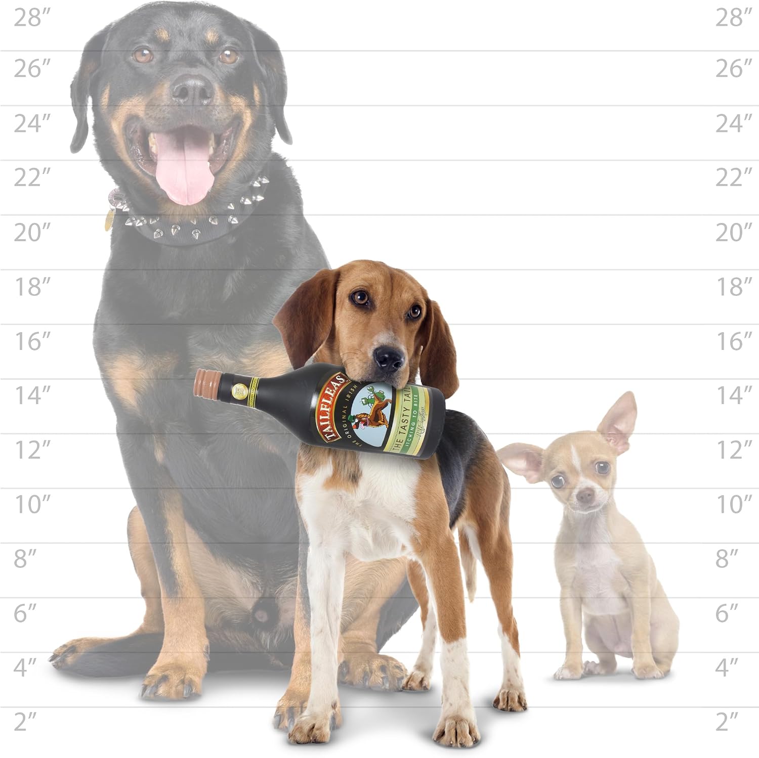SILLY SQUEAKERS Tuffy Liquor Bottle Dog Toy: Squeaky Dog Toy, Washable and Floats, Vinyl Construction