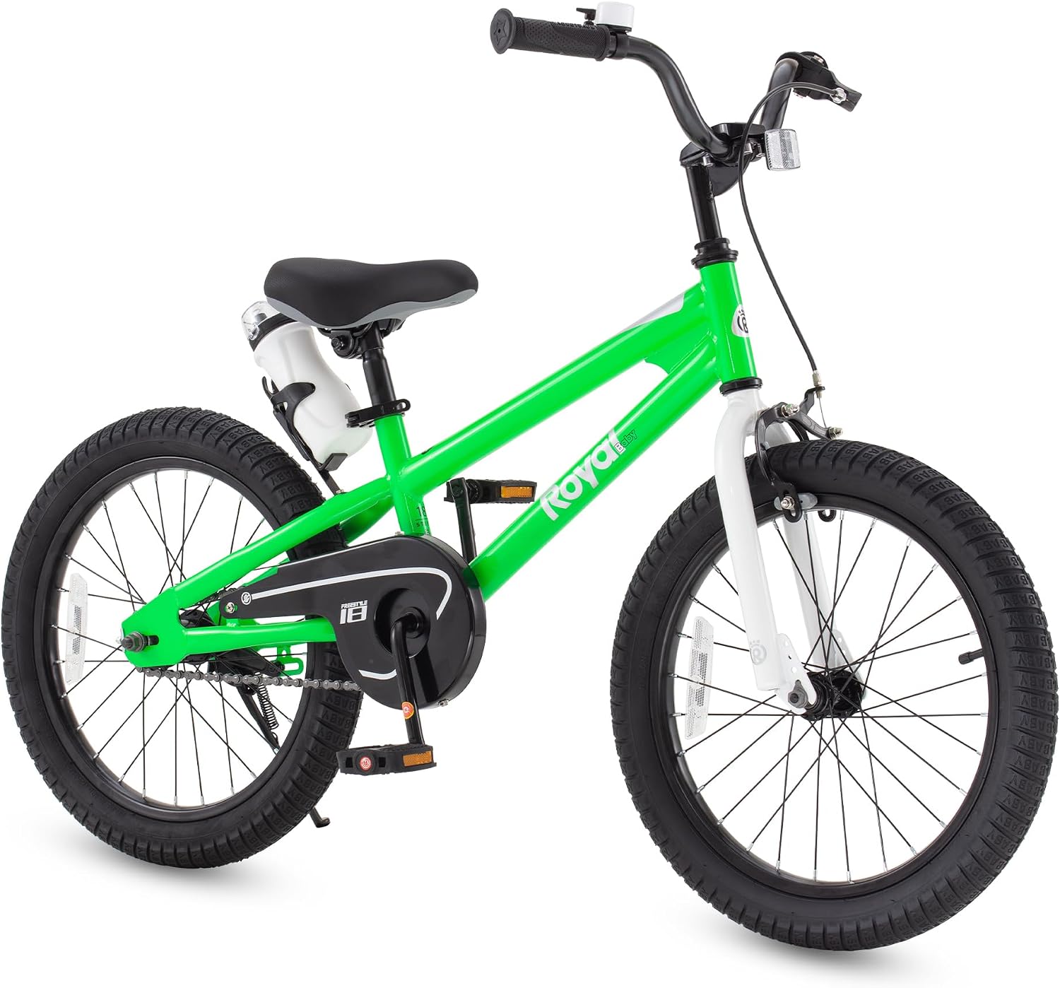RoyalBaby Freestyle Kids Bike 12 14 16 Inch with Training Wheels, 18 Inch with Kickstand, Bicycle for Ages 3-10 Years Boys Girls