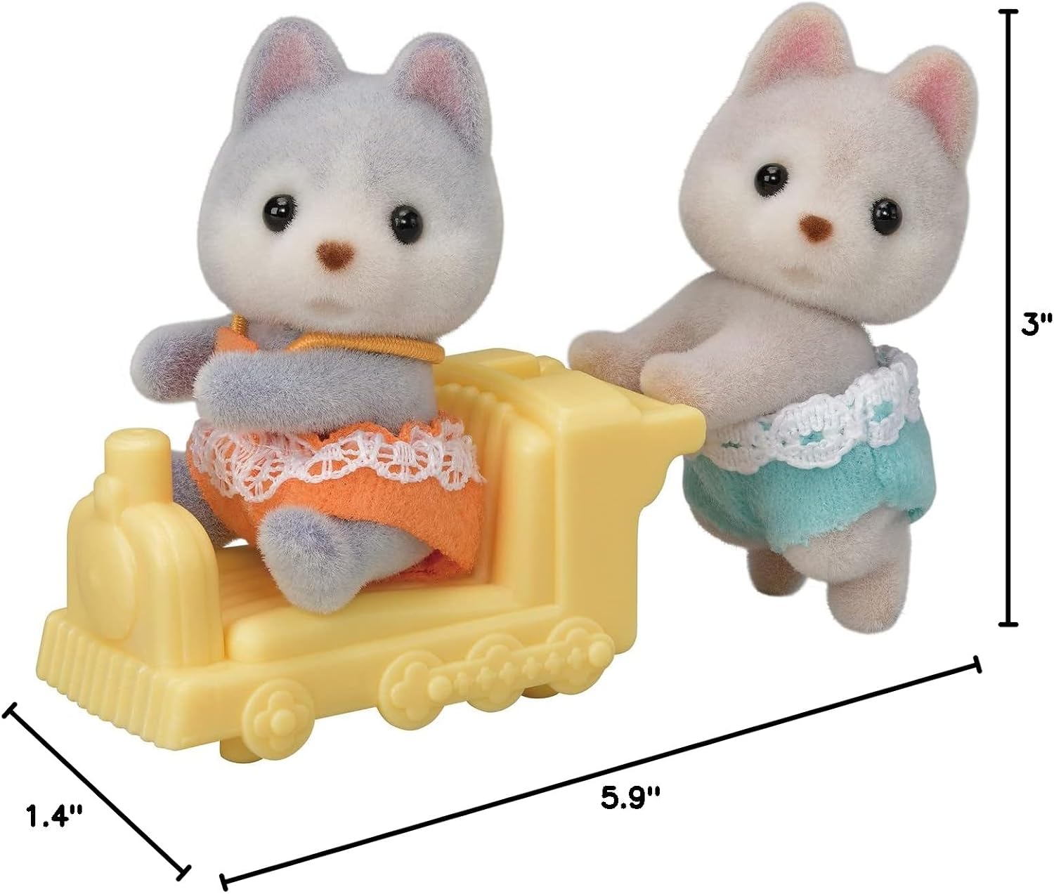 Calico Critters Hopscotch Rabbit Twins - Adorable Bunnies for Endless Imaginative Play. Bring Home the Double the Fun with These Charming Twins!