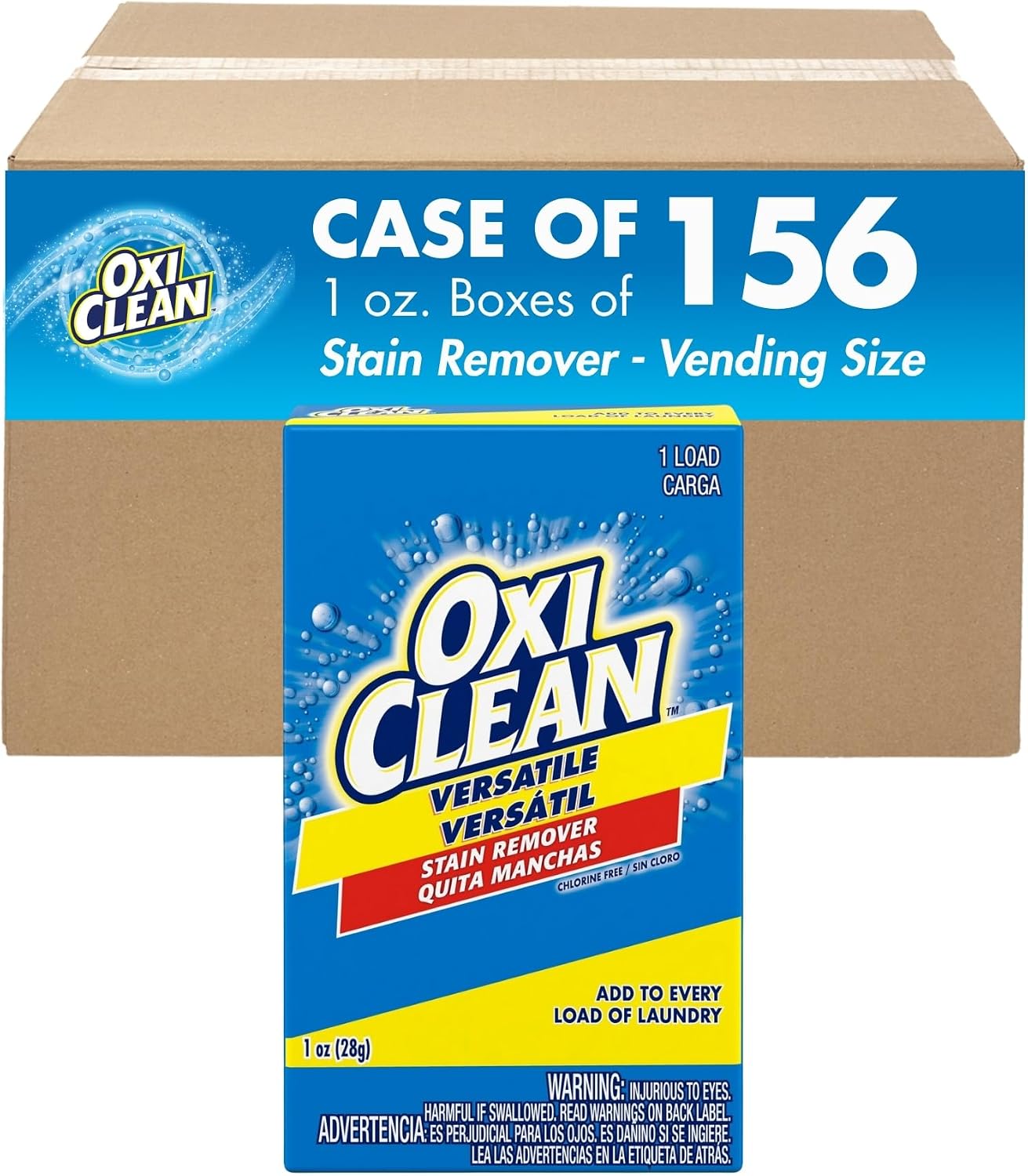OxiClean Versatile Stain Remover Professional, 7.22 LB Box (Pack of 4) 156 Loads