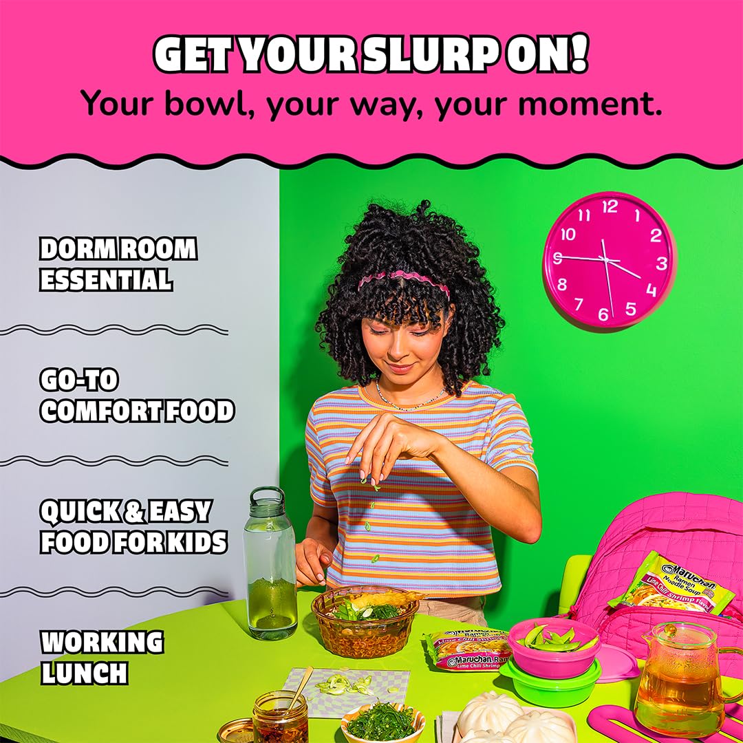 Maruchan Ramen Noodle Soup, Pork Flavor – Japanese-Style Instant Noodles, Quick & Easy Meal for Kids, Students & Busy Families – 3 Oz. (24 Pack)