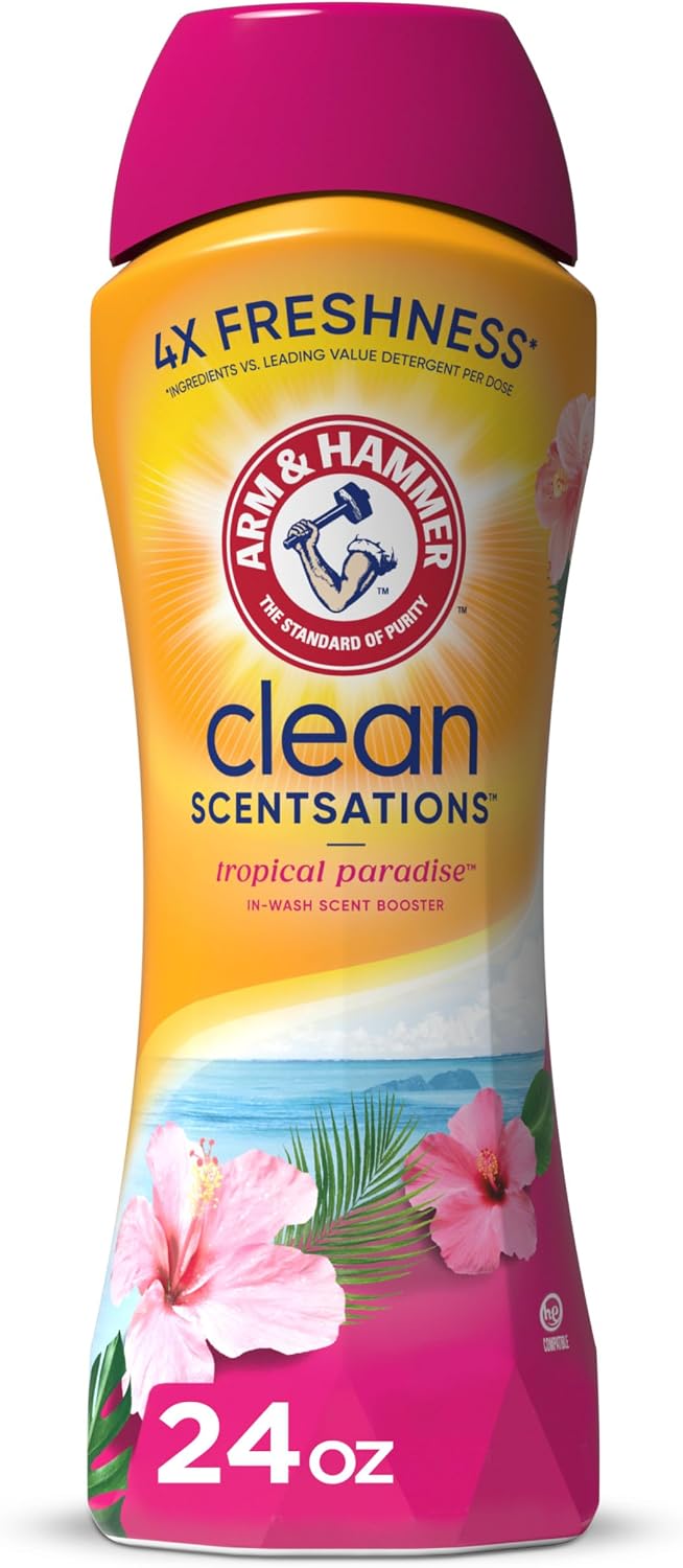 Arm & hammer In-Wash Scent Booster, Tropical Paradise, 24 oz | In-Wash Laundry Fragrance, Tropical Paradise Scent