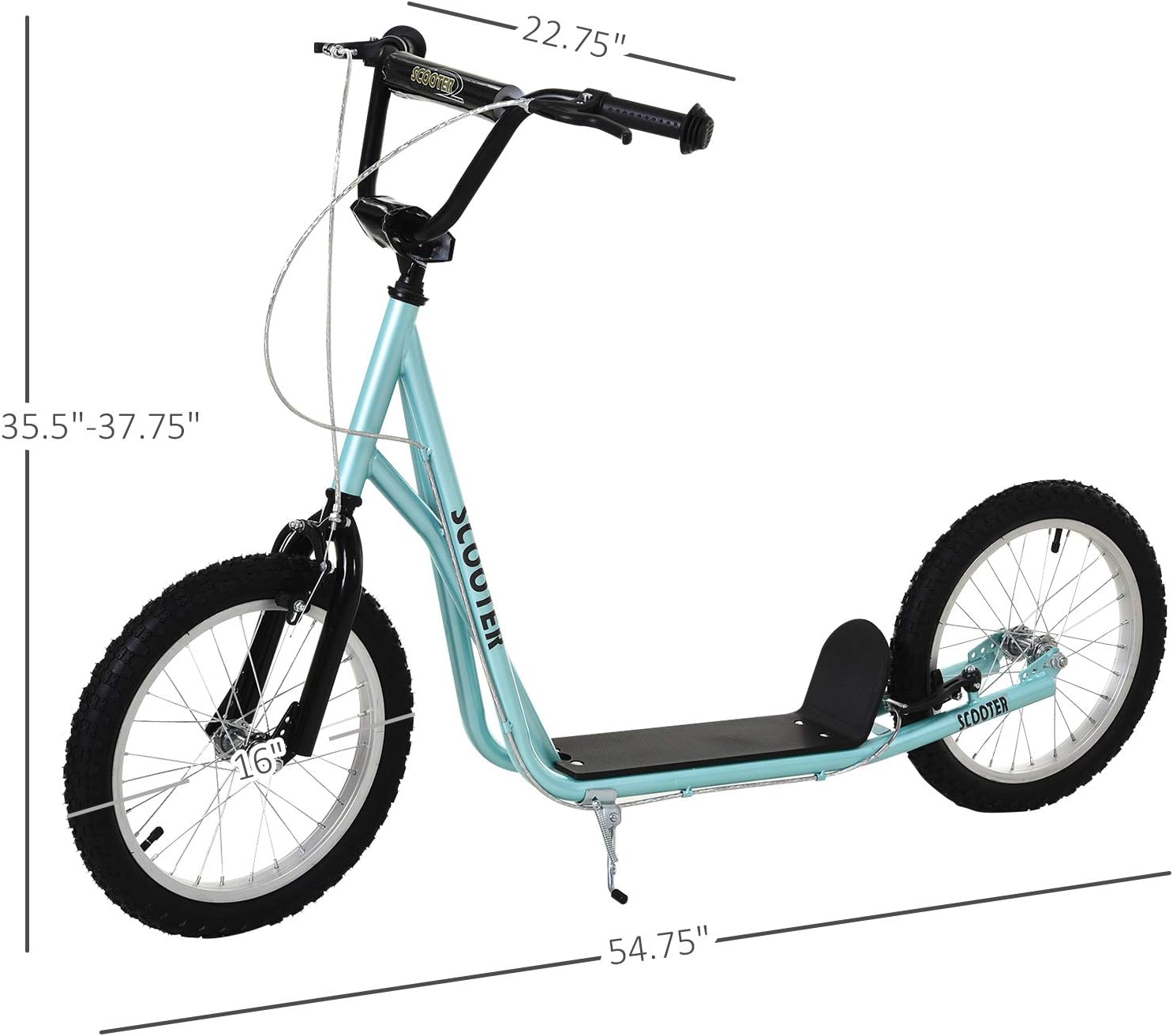 Aosom Youth Scooter Max Load 220 LBS Kids 5+