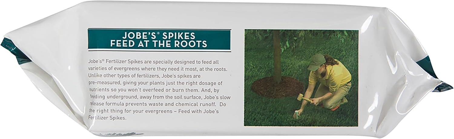Jobe’s Slow Release Tree and Shrub Fertilizer Spikes, Easy Plant Care for Oak, Maple, Dogwood, Boxwood, and Many More Acid Loving Trees and Shrubs, 9 Count