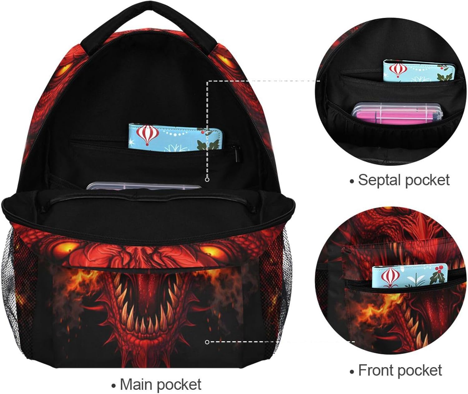 Blueangle Ice Cream Backpack for Girls, Cute School Laptop Backpack