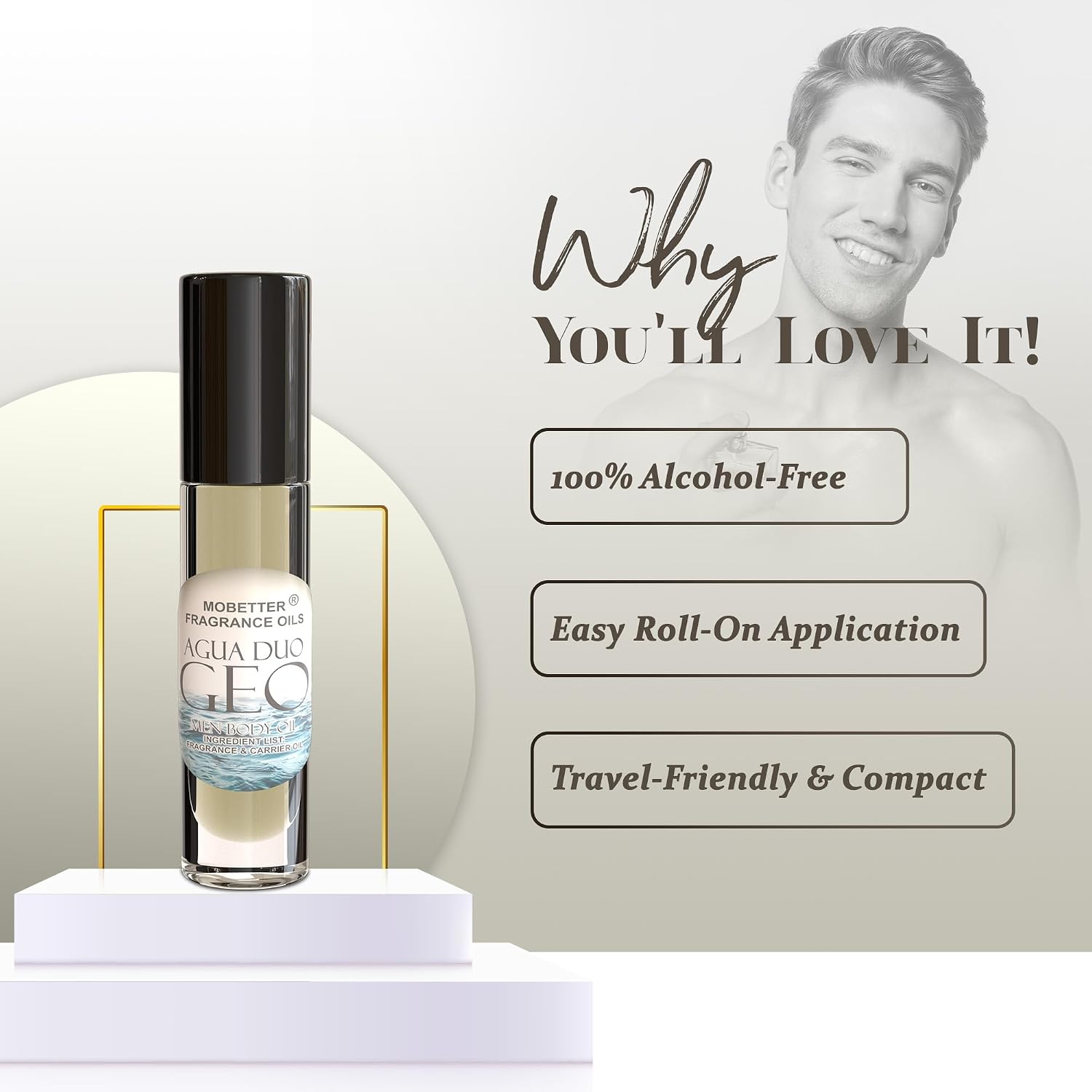 MOBETTER FRAGRANCE OILS Agua Duo Geo Men Fragrance Body Oil