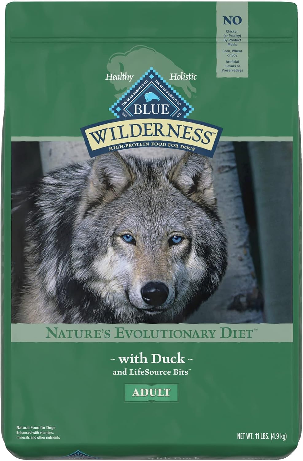 Blue Buffalo Wilderness Chicken Adult Dry Dog Food, Grain-Free, 24 lb | 39g Protein, Real Chicken #1 Ingredient, Supports Immunity with Antioxidant-Rich LifeSource Bits, Promotes Healthy Muscles