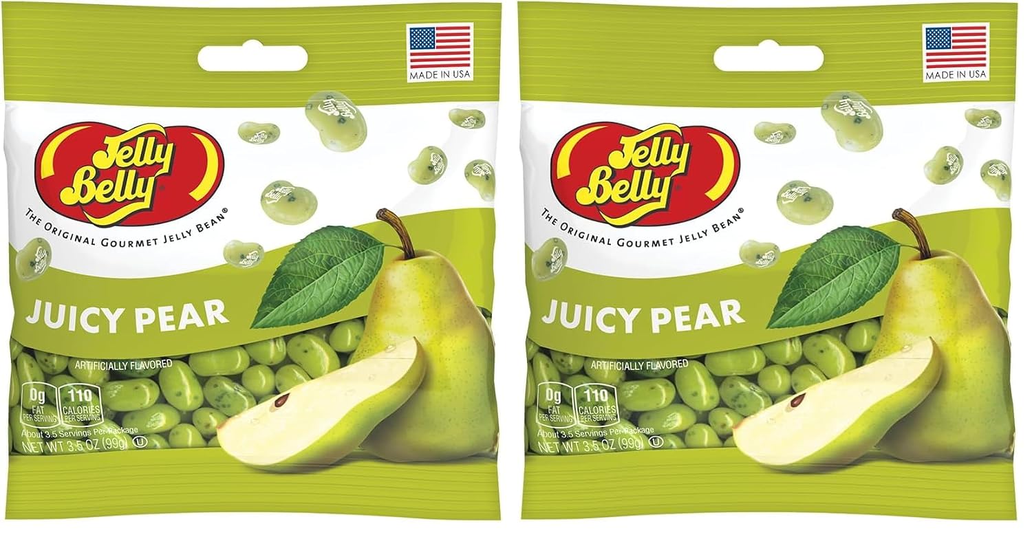 Jelly Belly Jelly Beans (Juicy Pear)-3.5 OZ (Packaging may vary)