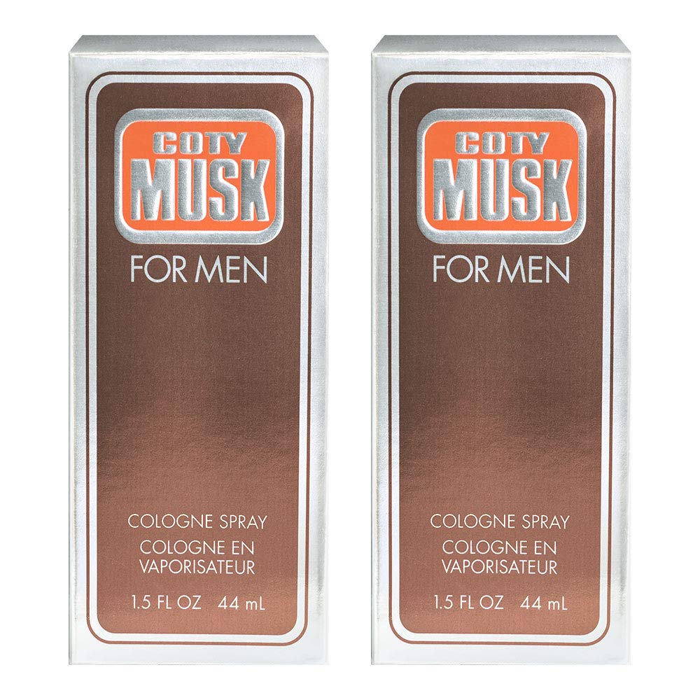 Wild Musk for Men Eau de Cologne Spray 1.5 oz, Pack of 2