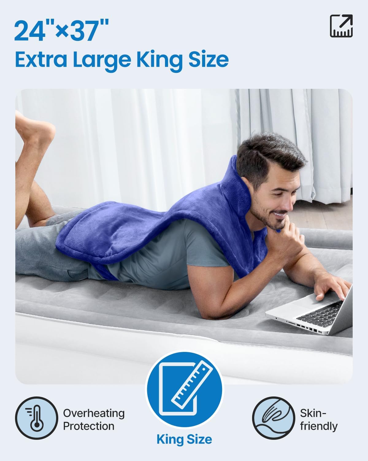 RENPHO Heating Pad for Back, Gift for Women & Men, FSA Eligible HSA