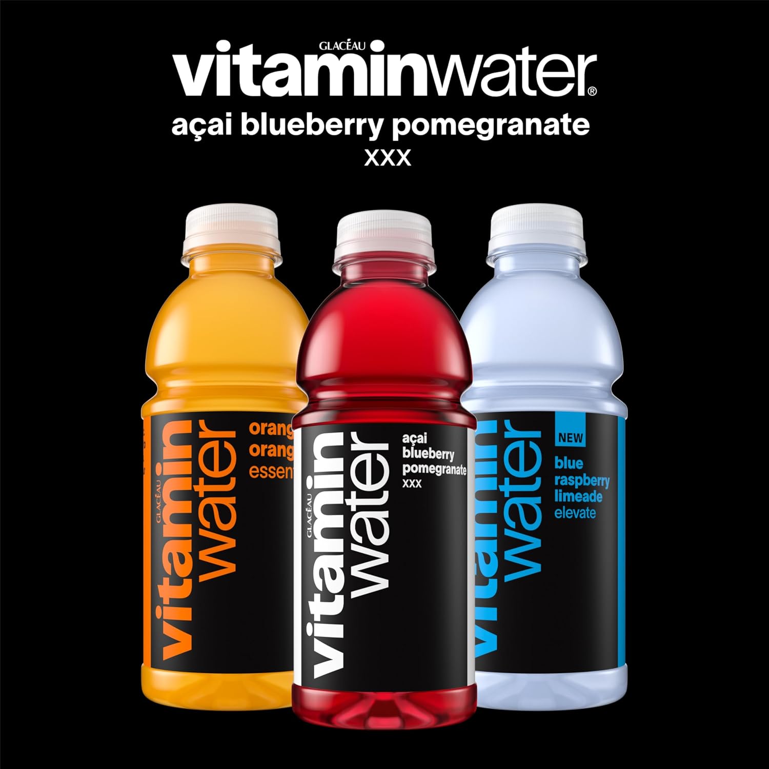 vitaminwater Refresh Tropical Mango, Flavored Water Beverage Bottles, 20 fl oz, 12 Pack