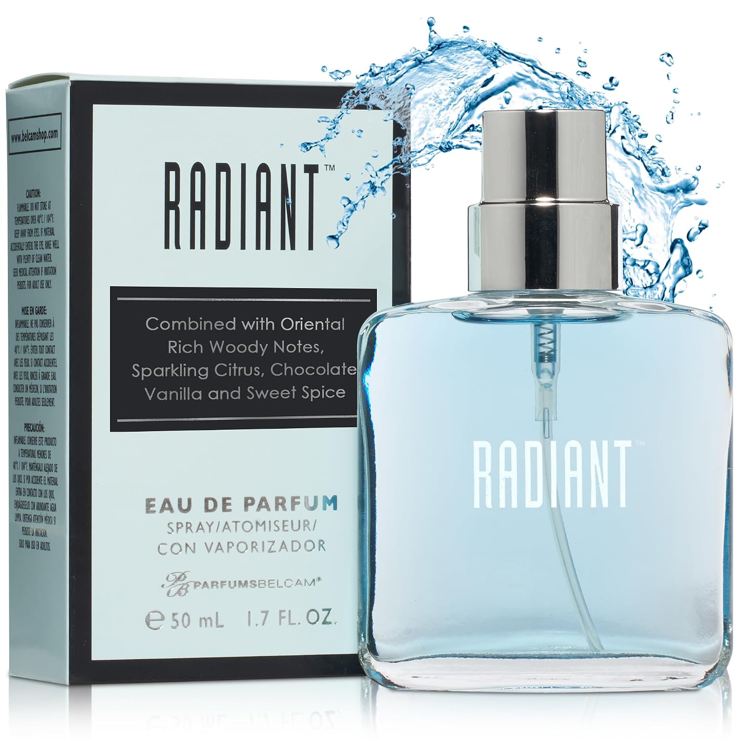 PB ParfumsBelcam Radiant Eau de Parfum for Women – Warm Oriental Vanilla Gourmand Perfume with Citrus