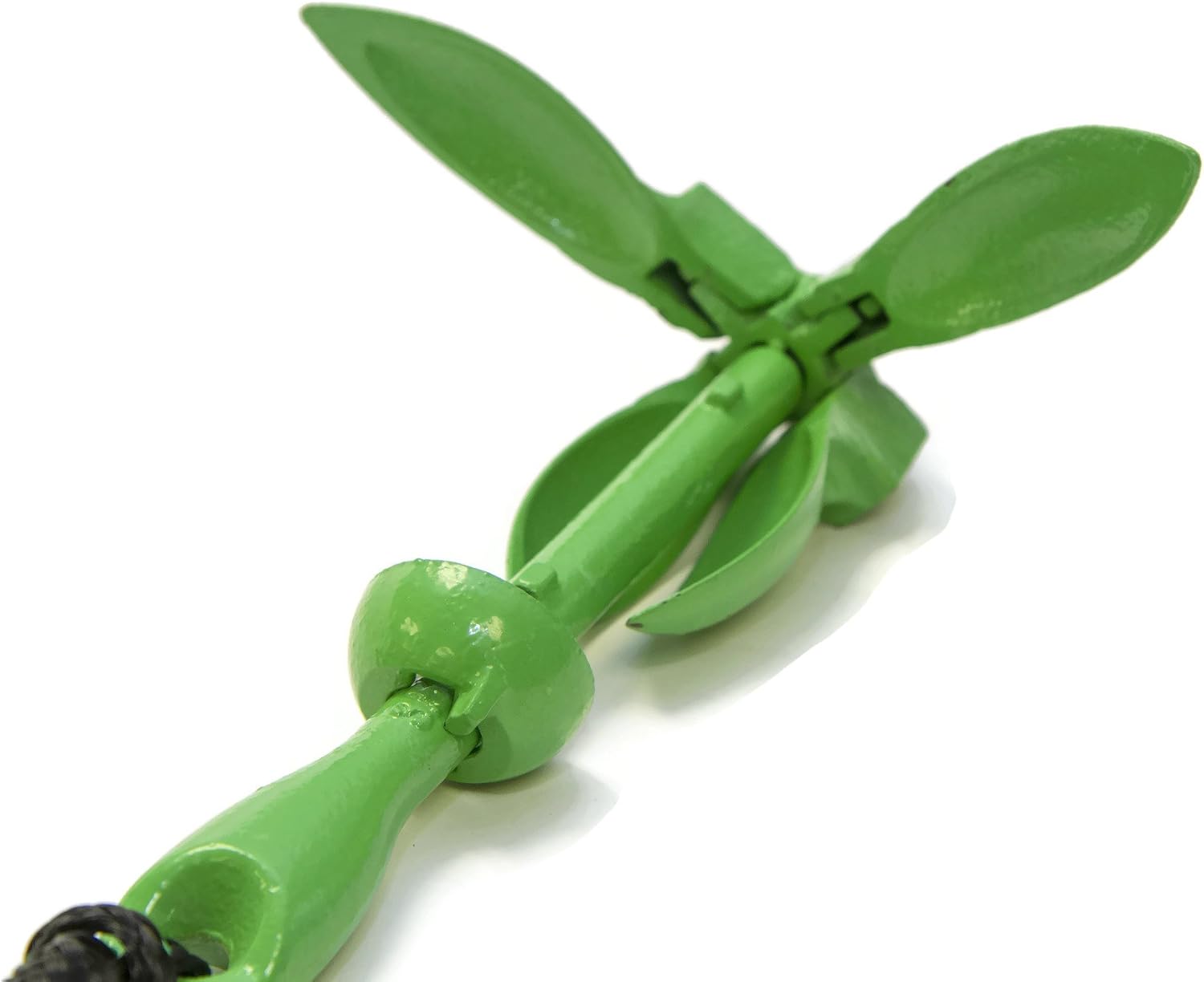 Kayak Anchor Kit - 3.5 lb, Green - Folding Grapnel Anchor with 25 ft Rope | Gradient Fitness boat anchor kit for paddle boards, SUPs, canoes, jet ski