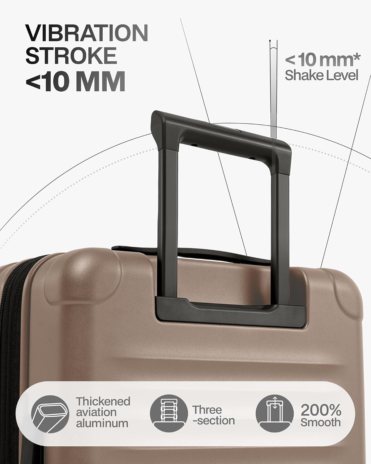 Coolife Expandable Luggage with TSA Lock Carry On Green | Front Pocket with Laptop Compartment,22x14x9 Airline Approved,Durable Hardshell Suitcases,Reinforced Bottom Groove