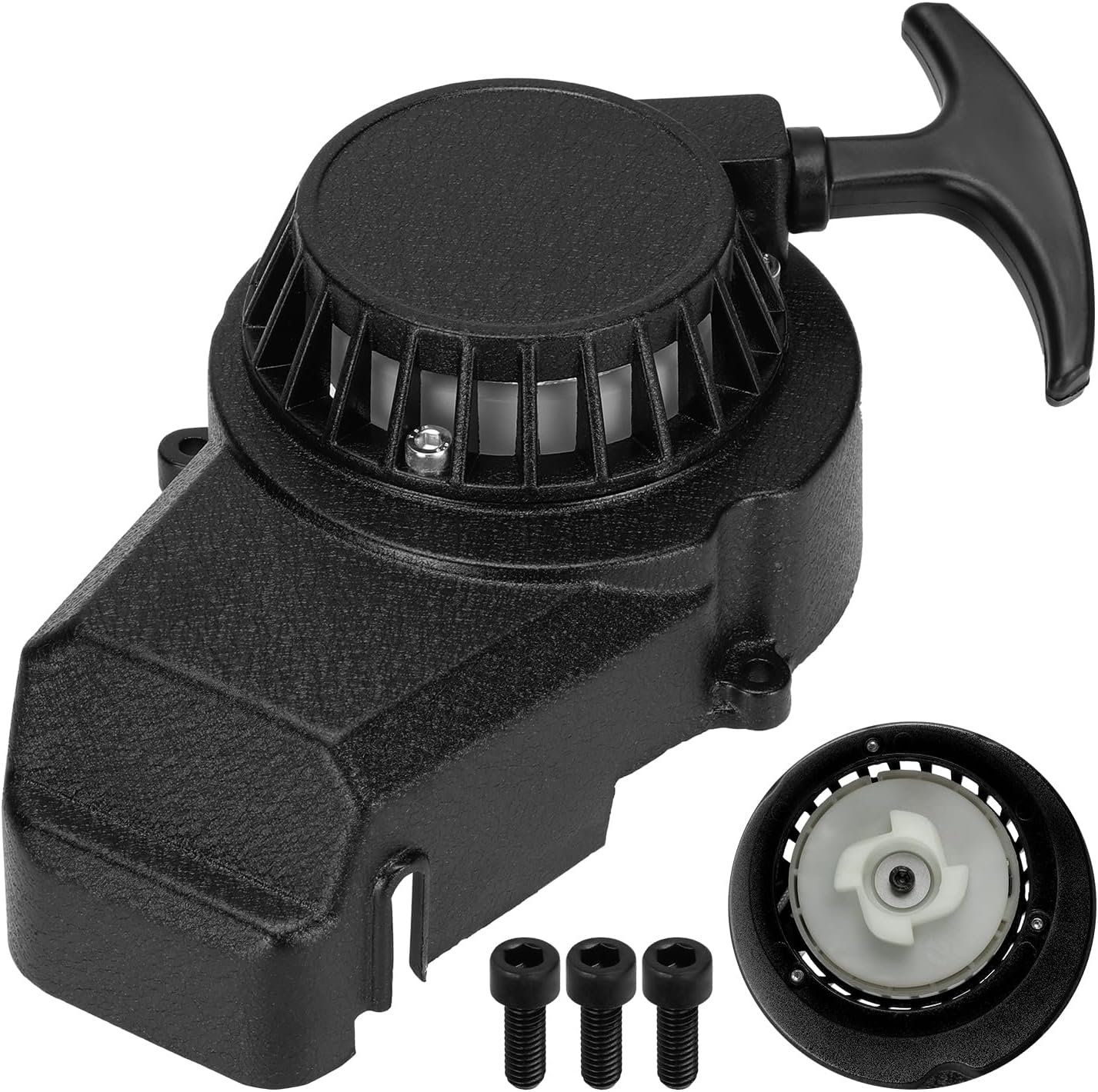 HIAORS Alloy Recoil Pull Starter Compatible with SYX Moto 50cc Dirt Bike 47cc 49cc 2 Stroke SSR SX50 Apollo Coolster QG-50 Xpro Holeshot Hawk DRX